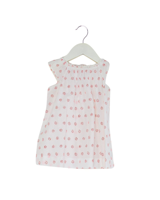 A Orange Sleeveless Tops from Bonpoint in size 6-12M for girl. (Back View)
