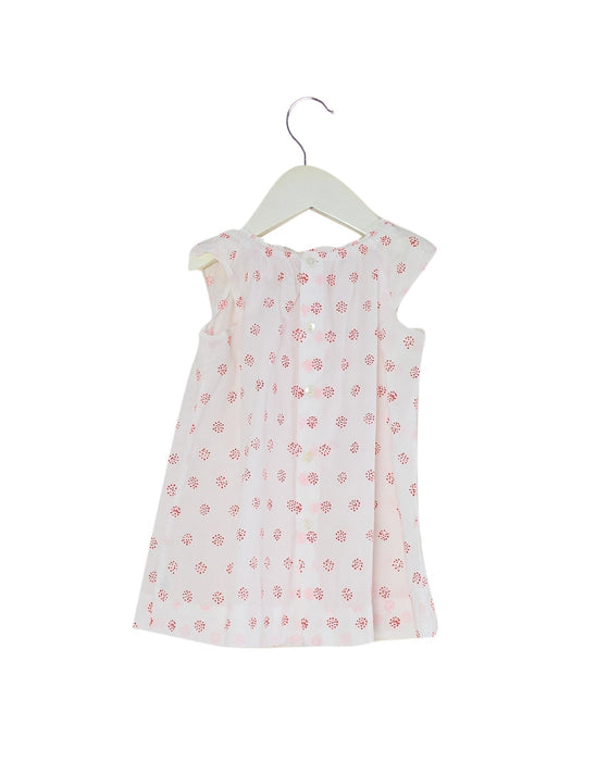 A Orange Sleeveless Tops from Bonpoint in size 6-12M for girl. (Back View)