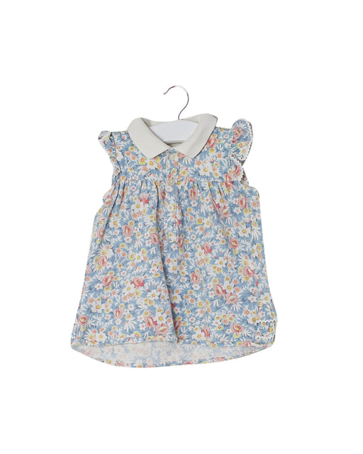 A Blue Sleeveless Tops from Ralph Lauren in size 6-12M for girl. (Front View)