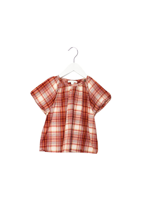 A Red Short Sleeve Tops from Marie Chantal in size 4T for girl. (Front View)