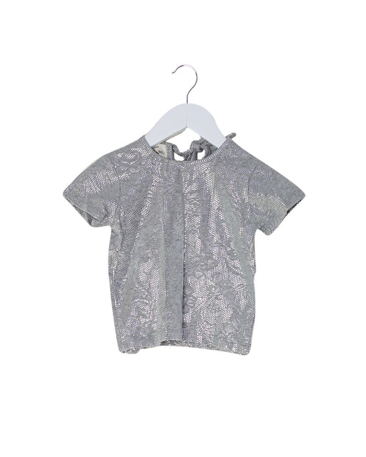 A Silver Short Sleeve Tops from Siseo Olive in size 12-18M for girl. (Front View)