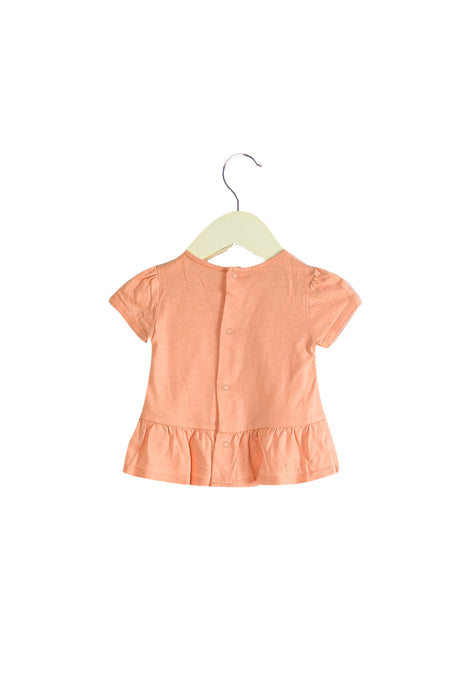 A Pink Short Sleeve Tops from Chloe in size 3-6M for girl. (Back View)