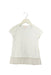 A White Short Sleeve Tops from Seed in size 3T for girl. (Front View)