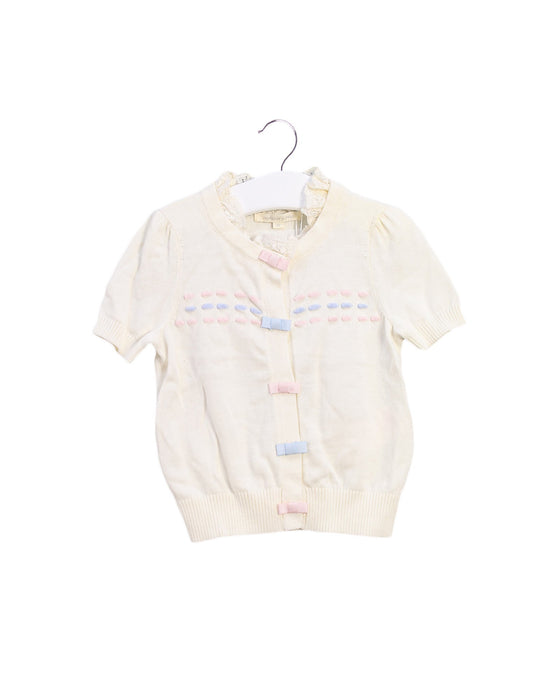 A Ivory Short Sleeve Tops from Nicholas & Bears in size 2T for girl. (Front View)