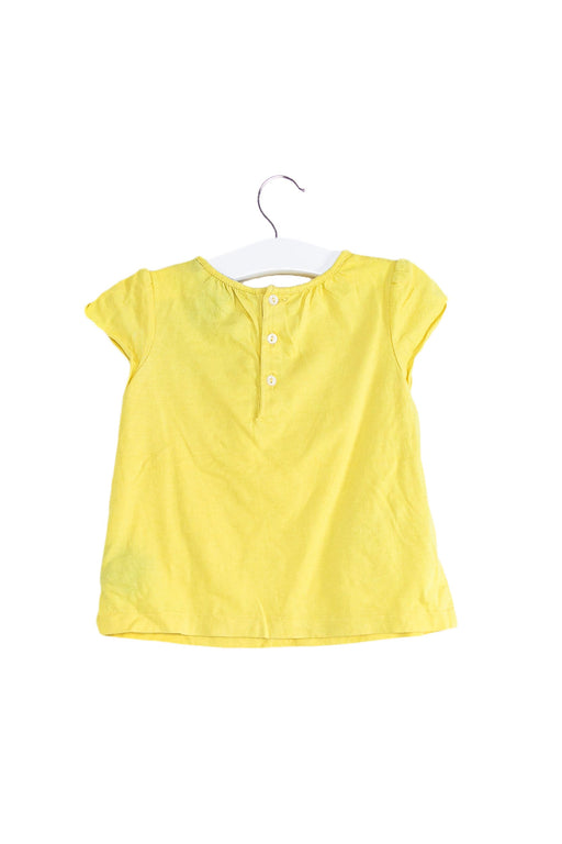 A Yellow Short Sleeve Tops from Ralph Lauren in size 6-12M for girl. (Front View)