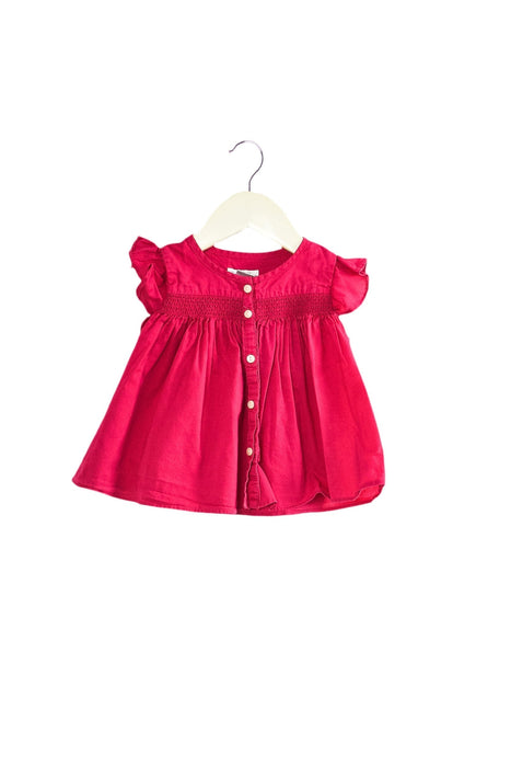 A Pink Short Sleeve Tops from Ralph Lauren in size 6-12M for girl. (Front View)