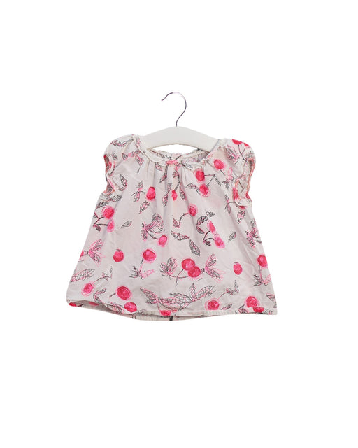 A White Short Sleeve Tops from Bonpoint in size 2T for girl. (Front View)