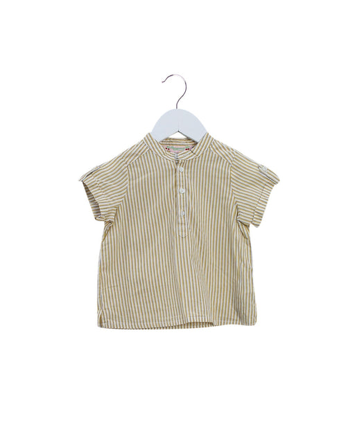 A Yellow Short Sleeve Tops from Bonpoint in size 12-18M for girl. (Front View)