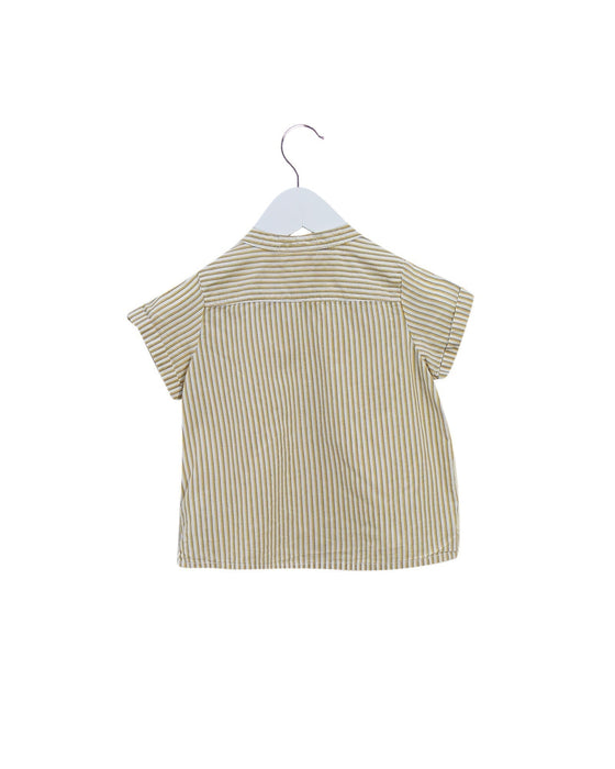 A Yellow Short Sleeve Tops from Bonpoint in size 12-18M for girl. (Back View)