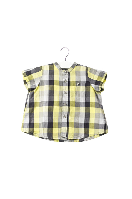 A Grey Short Sleeve Tops from Bonpoint in size 6-12M for girl. (Front View)