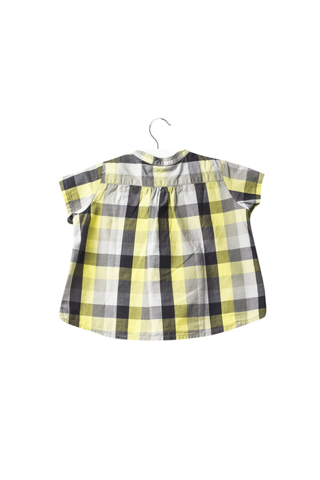 A Grey Short Sleeve Tops from Bonpoint in size 6-12M for girl. (Back View)