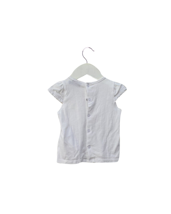A White Short Sleeve Tops from Sergent Major in size 3-6M for girl. (Back View)