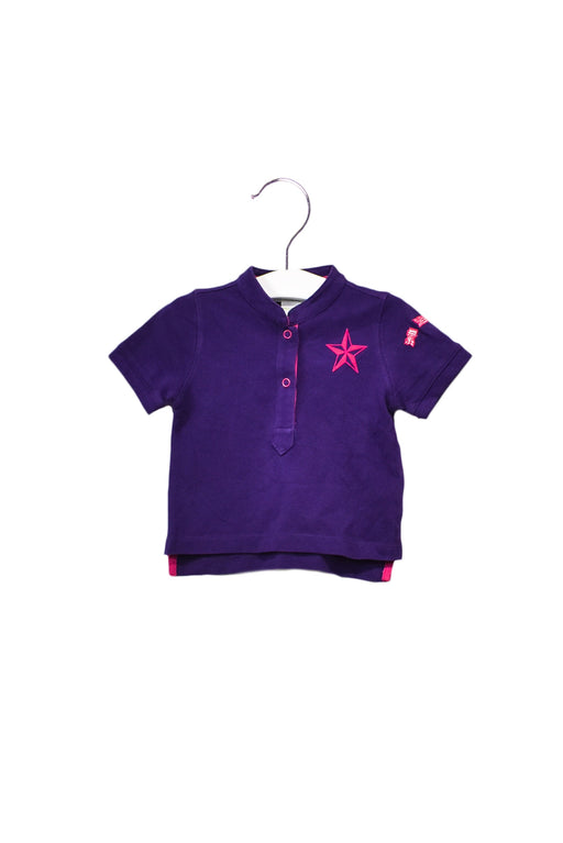 A Purple Short Sleeve Tops from Shanghai Tang in size 3-6M for girl. (Front View)