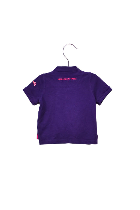 A Purple Short Sleeve Tops from Shanghai Tang in size 3-6M for girl. (Back View)
