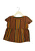 A Brown Short Sleeve Tops from Bonpoint in size 4T for girl. (Front View)