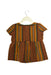 A Brown Short Sleeve Tops from Bonpoint in size 4T for girl. (Back View)