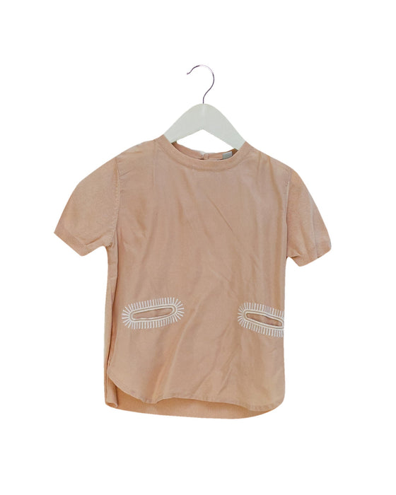 A Pink Short Sleeve Tops from Stella McCartney in size 4T for girl. (Front View)