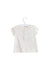 A White Short Sleeve Tops from Monsoon in size 3-6M for girl. (Back View)