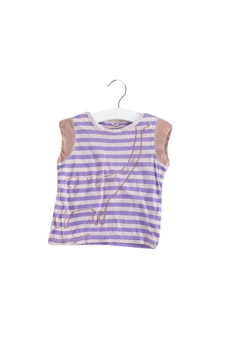 A Purple Short Sleeve Tops from Stella McCartney in size 12-18M for girl. (Front View)