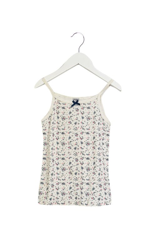 A White Sleeveless Tops from Petit Bateau in size 3-6M for girl. (Front View)
