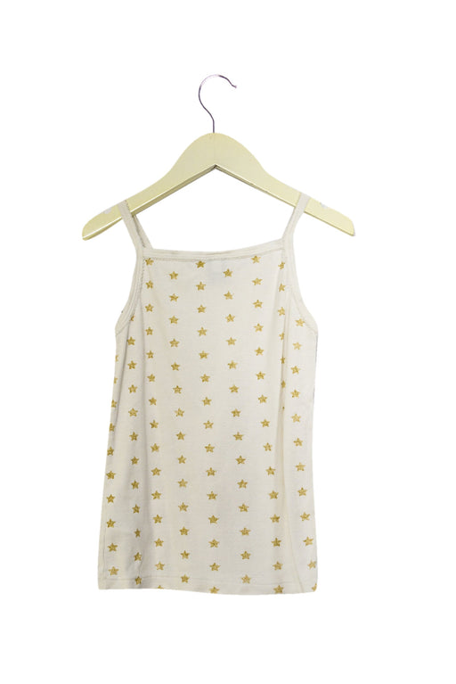 A White Sleeveless Tops from Petit Bateau in size 3-6M for girl. (Front View)