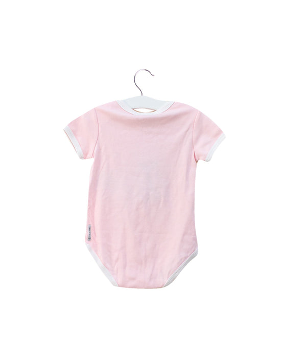A Pink Short Sleeve Bodysuits from Armani in size 6-12M for girl. (Back View)