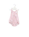 A Pink Sleeveless Bodysuits from Il Gufo in size 3-6M for girl. (Back View)