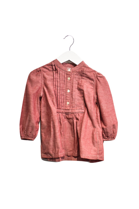 A Pink Long Sleeve Dresses from Ralph Lauren in size 12-18M for girl. (Front View)