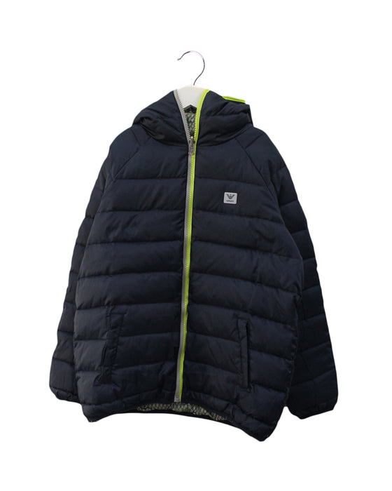 A Navy Puffer/Quilted Jackets from Armani in size 10Y for boy. 