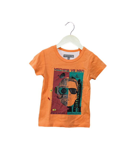 A Orange Short Sleeve T Shirts from Milk on the Rocks in size 4T for boy. (Front View)