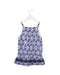 A Blue Sleeveless Dresses from Nautica in size 3T for girl. (Back View)