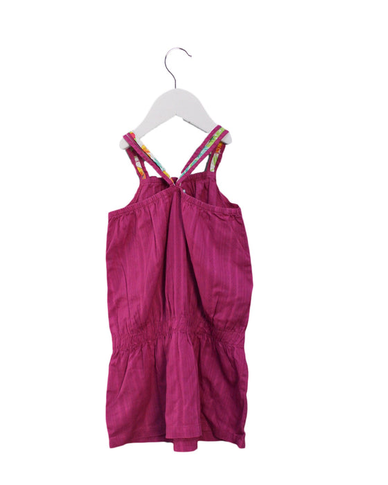 A Purple Sleeveless Dresses from La Compagnie des Petits in size 18-24M for girl. (Back View)