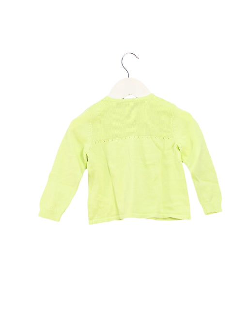 A Yellow Cardigans from Petit Bateau in size 12-18M for girl. (Front View)