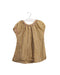 A Brown Short Sleeve Tops from Velveteen in size 6T for girl. (Front View)