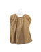 A Brown Short Sleeve Tops from Velveteen in size 6T for girl. (Back View)