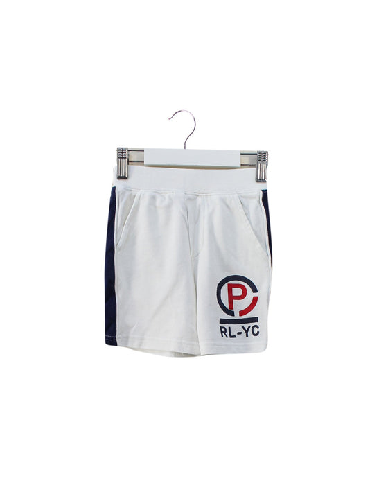 A White Shorts from Polo Ralph Lauren in size 5T for boy. (Front View)