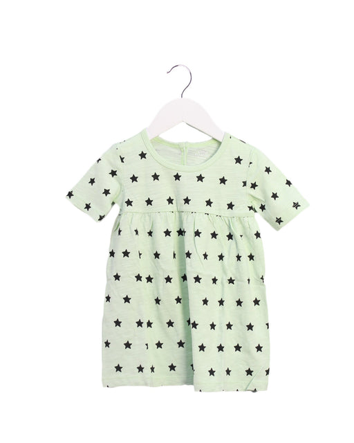 A Green Short Sleeve Dresses from Little Starters in size 6-12M for girl. (Front View)