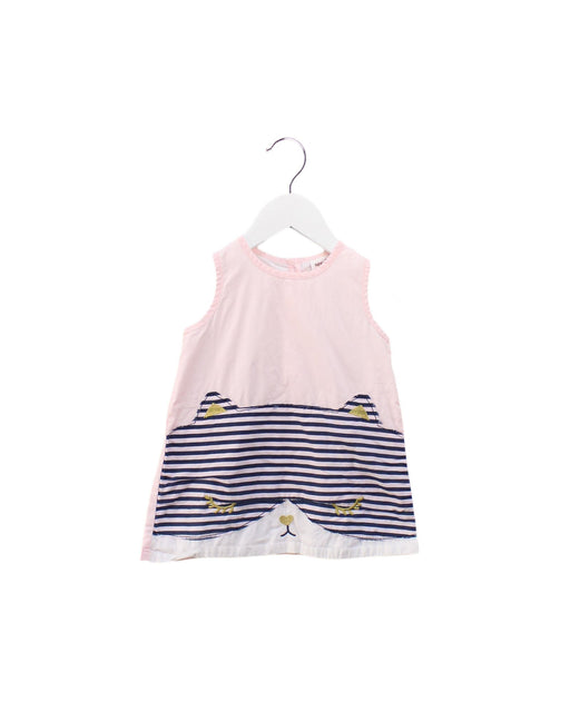 A Pink Sleeveless Dresses from Seed in size 6-12M for girl. (Front View)