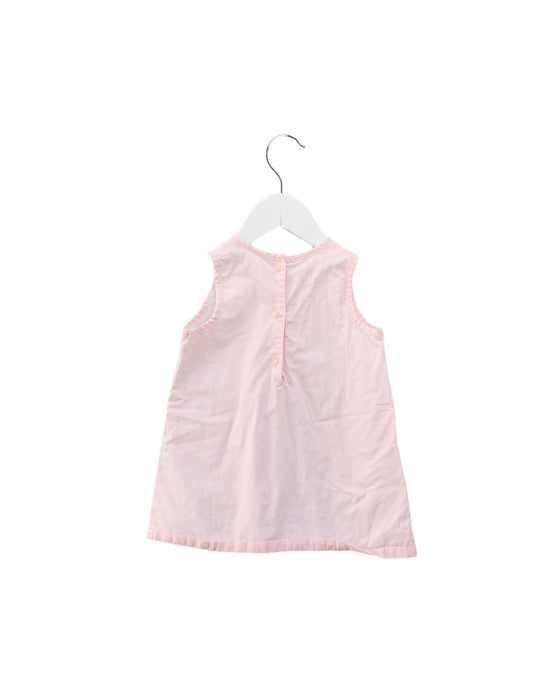 A Pink Sleeveless Dresses from Seed in size 6-12M for girl. (Back View)