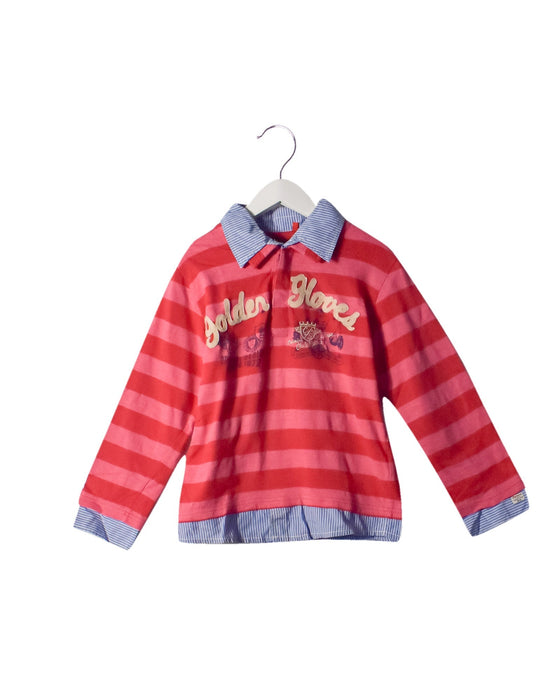 A Pink Long Sleeve Tops from Catimini in size 8Y for boy. (Front View)