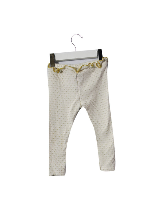 A White Leggings from Petit Bateau in size 18-24M for girl. (Back View)