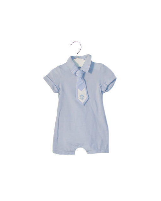 A Blue Short Sleeve Rompers from Nicholas & Bears in size 0-3M for boy. (Front View)