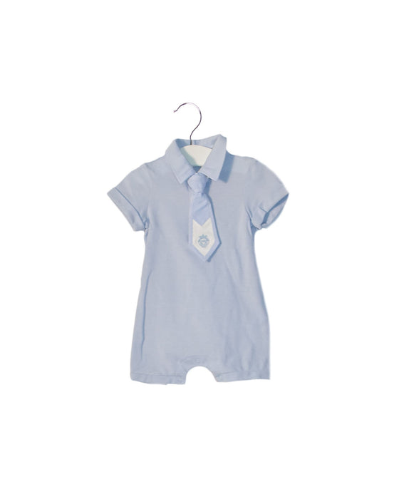 A Blue Short Sleeve Rompers from Nicholas & Bears in size 0-3M for boy. (Front View)
