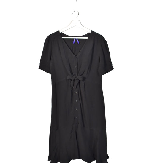 A Black Short Sleeve Dresses from Seraphine in size M for maternity. (Front View)