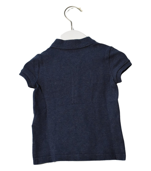 A Blue Short Sleeve Polos from Polo Ralph Lauren in size 3T for girl. (Back View)