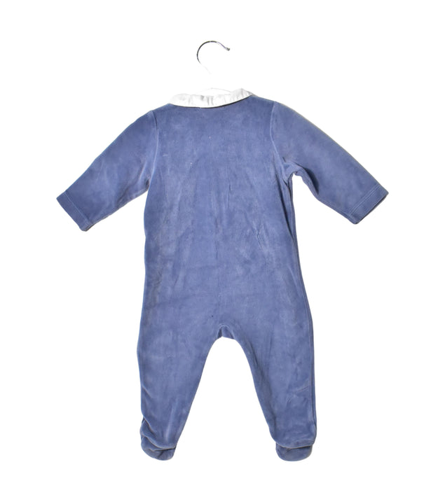 A Blue Long Sleeve Jumpsuits from Bout'Chou in size 3-6M for neutral. (Back View)