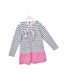 A White Long Sleeve Dresses from Joules in size 9Y for girl. (Front View)