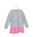 A White Long Sleeve Dresses from Joules in size 9Y for girl. (Back View)