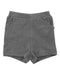 A Grey Shorts from Hunter + Boo in size 6-12M for neutral. (Front View)