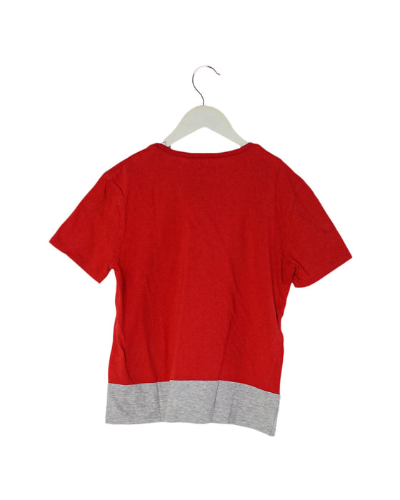 A Red Short Sleeve T Shirts from IKKS in size 12Y for boy. (Back View)